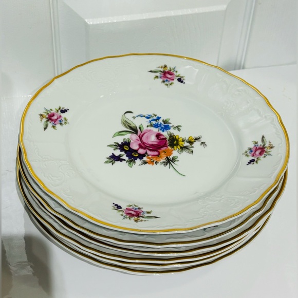 Vintage Bernadotte  Czechoslovakia Fine Porcelain  ‘SONATA’ Plates & Bowls - Picture 7 of 9
